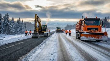 Cтроительство зимних дорог