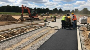 Строительство дорожек на участке