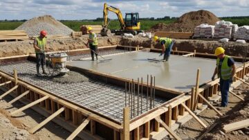 Строительство фундамента дома