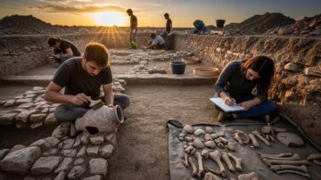 Выемка грунта экскаватором