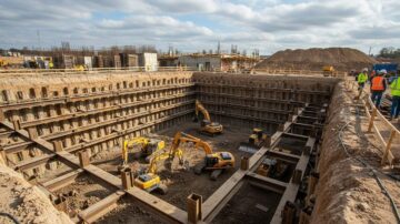 Устройство котлована под фундамент