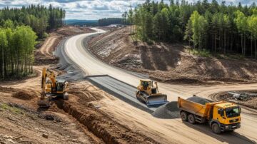 Строительство дорог к участку