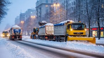 Вывоз снега контейнерами