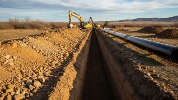 Траншея под газопровод