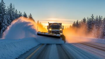 Уборка снежных валов