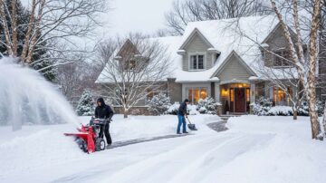 Уборка снега частных домов