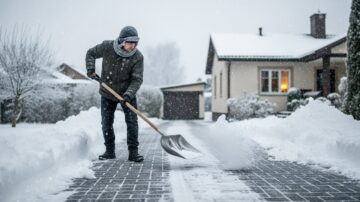 Ручная уборка снега