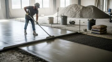 Выравнивание бетонного пола