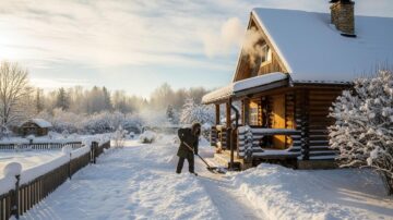 Уборка снега на даче