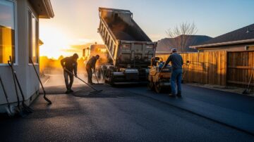 Асфальтирование двора частного дома