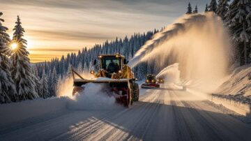 Уборка снега спецтехникой