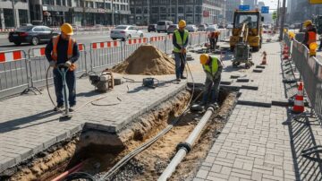 Ремонт дорог тротуаров