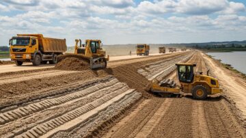 Возведение насыпи