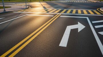 Разметка дорожного полотна