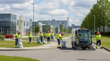 Уборка территории предприятия