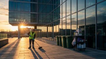 Уборка территории здания