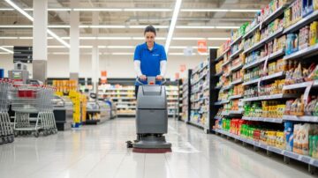 Уборка территории магазина