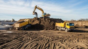 Поднятие участка грунтом