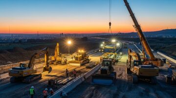 Строительство скоростной автомобильной дороги