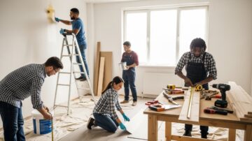 Благоустройство территории дома